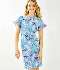 Clearance Sale! Lilly Pulitzer KERSTIN STRETCH SHIFT DRESS $178 SIZE 00/2/4