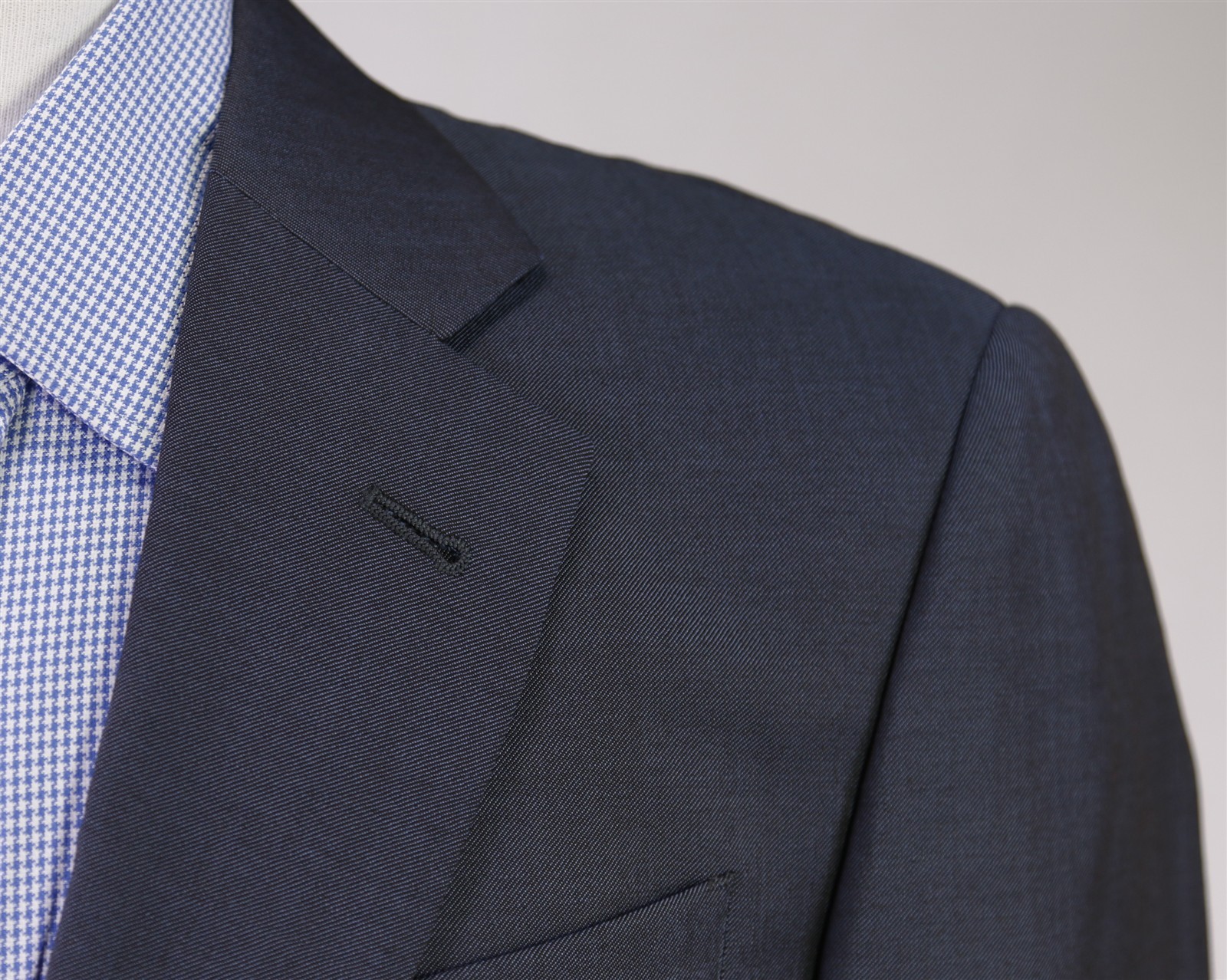 Armani Collezioni Mens Iridescent Blue Gray Wool Slim Fit Blazer Jacket 40S