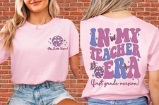 Personalized My Teacher Era Teacher Unisex Custom Hoodie Tshirt Men Women N903