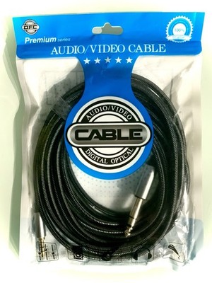 NEW Premium Series Audio/Video Cable 16' | 24K Gold Plated 6.5mm To 3.5mm Male