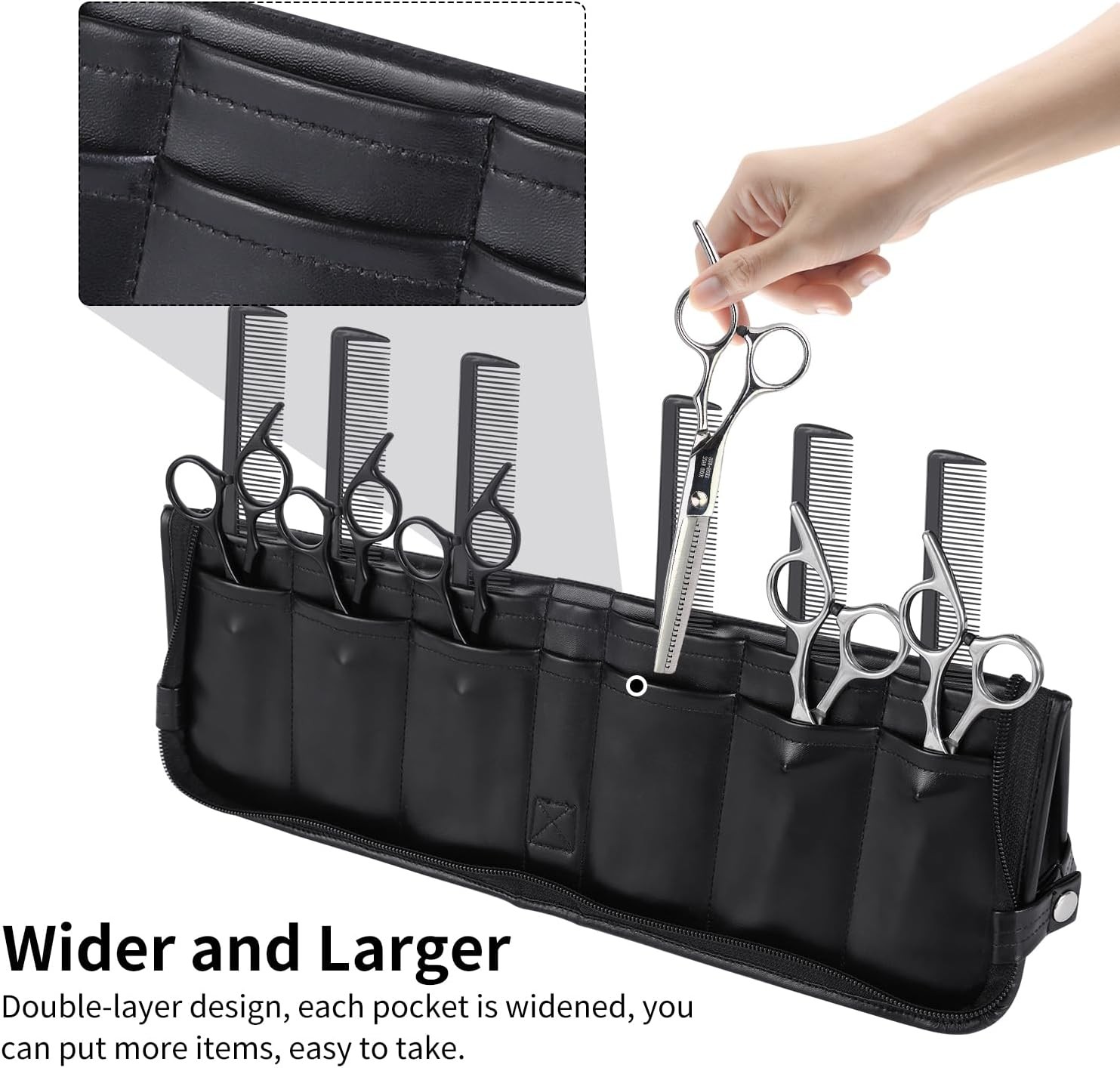 Hair Stylist Shear Scissors Holder Bag Cases for... 