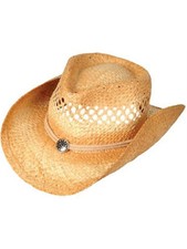New Woven Cowboy Cowgirl Hat with Rope Band  Pendant