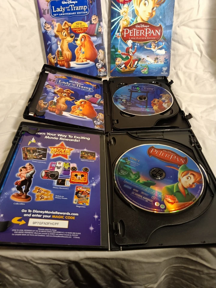 Disney Platinum Editions Peter Pan and Lady and the Tramp DVD's - Image 4 of 4