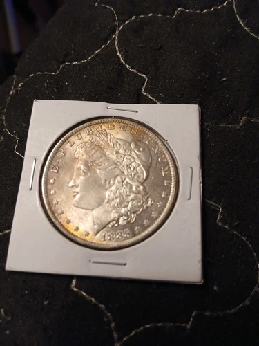 1885 O MORGAN SILVER DOLLAR! BEAUTIFUL AU COIN! WOW!