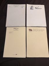 Letterhead 10 Sheets Of HOTEL RARE LOT 1970s Vintage Stationery Unused Lot