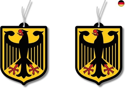 2x  mit Deutschland Bundesadler Motiv, Auto lustig Duftspender,  Auto tuning, Lu