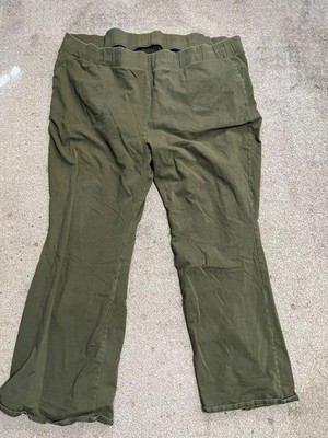Torrid Womens Green Cotton Spandex Flare Leg Yoga Pants Plus Size 5
