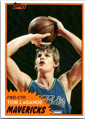 Tom Lagarde 1981-82 Topps #10 Dallas Mavericks
