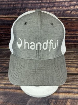 grab life by the handful Cap Hat-FREE SHIP- Gray white NEW