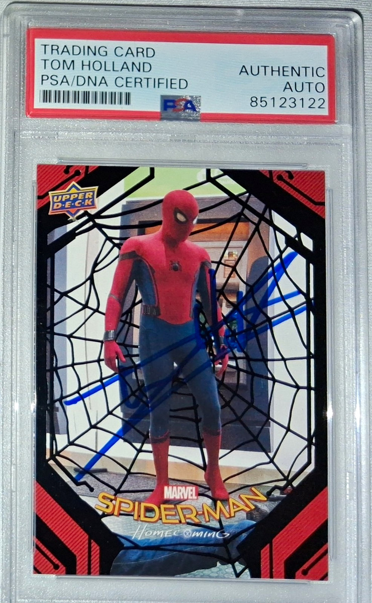 Upper Deck 2017 Marvel Spider-Man Homecoming #14 Tom Holland Auto PSA/DNA
