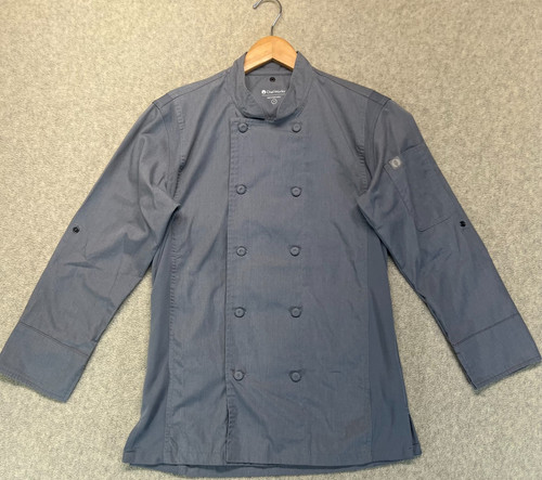 Chef Works Mens Chef Coat Jacket Double Breasted Gray Kitchen Uniform S Lot Of 3