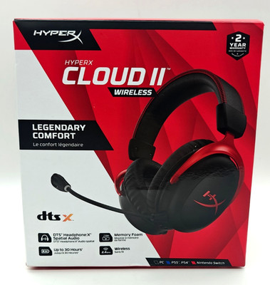 HyperX Cloud II Wireless Gaming Headset for PC, PS4, PS5*, Nintendo Switch