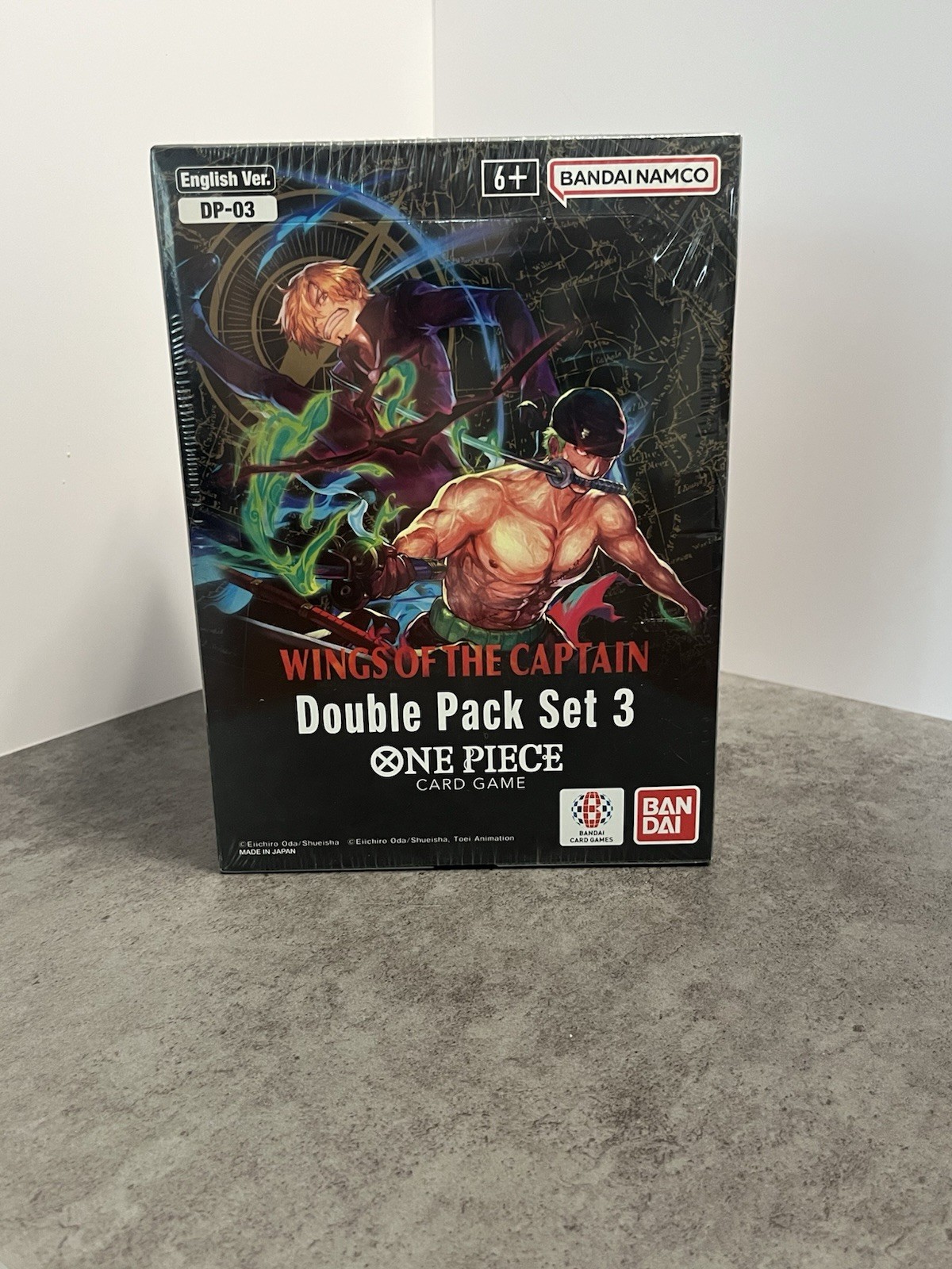 Double Pack DP-03 One Piece Wings of the Captain trading card — raw and PSA graded price guide