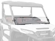 SuperATV Standard Dark Tint Half Windshield for Kawasaki Ridge/See Fitment
