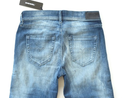 Diesel Women’s Lowleeh Slim Boot Cut Stretch Trousers – Mid-Blue / 25 - Picture 9 of 12