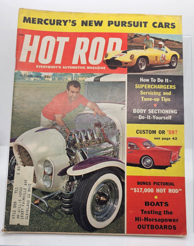 Hot Rod Everybody's Automotive Magazine October 1958