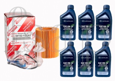 Full Synthetic Genuine Lexus Engine Oil Change Kit 2020-2024 Lexus RX350 3.5L V6