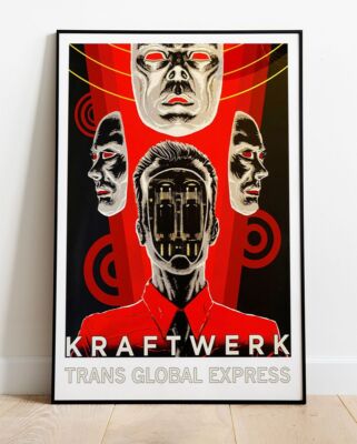 Trans Global Express Kraftwerk Tour Poster - Live Up To 36''