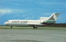 Postcard Airline EAST LINE Yakovlev 42D RA-42417 BUCHairCARD CC7.