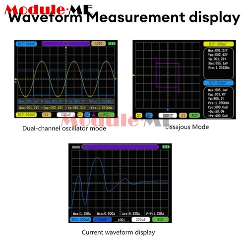 Digital Oscilloscope 10MHz Bandwidth Dual Channel Oscilloscope Signal Generator - Picture 10 of 16