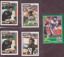 Vintage Rare Las Vegas Raiders 1987 Topps ENGLAND/UK Marcus Allen Sean Jones RC