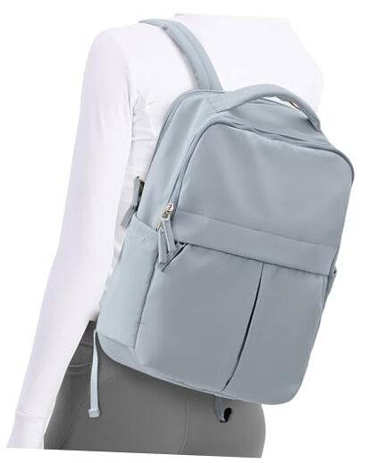 Stylish Blue Laptop Backpack for Women Casual Gym Daypack-image