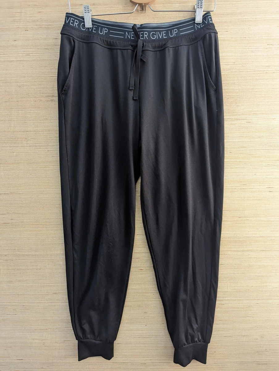 Tek Gear DryTek Mens Jogger Sweatpants Black Medium Polyester Spandex  Tapered