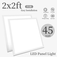 2x2 LED Flat Panel Light,45W 5000K Recessed Edge-Lit Drop Ceiling Troffer Lights