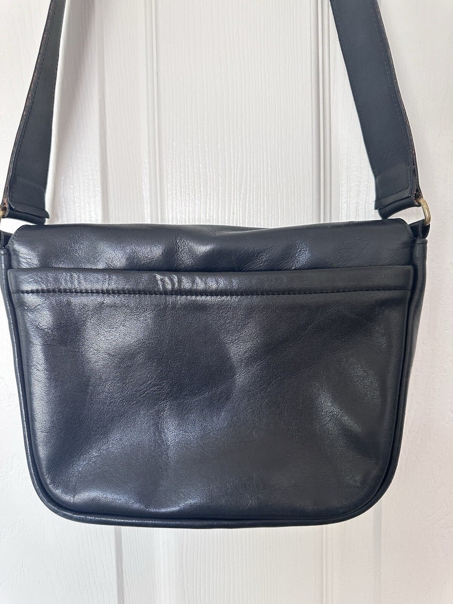 Vintage Coach Navy Blue Leather Small Crossbody Bag | eBay