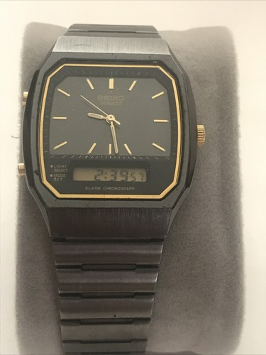 Vintage Seiko H601-5479 Men's Dual Time Wrist Watch Ani Digi New Battery  Nice! | eBay