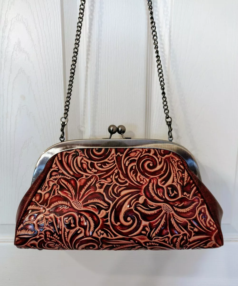 Patricia nash mia leather frame satchel new arrivals