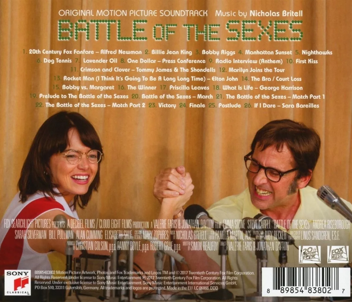 BATTLE OF THE SEXES - GEGEN JEDE REGEL/OST CD NEW+