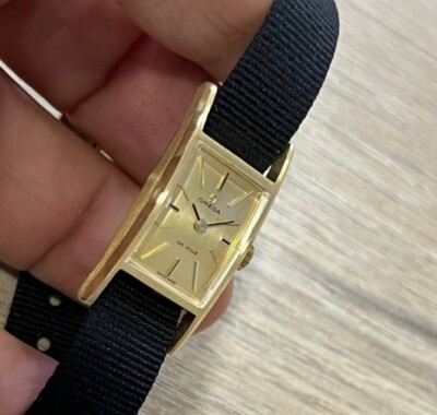 OMEGA DE VILLE 511223 18k YELLOW GOLD MANUAL VERY RARE VINTAGE