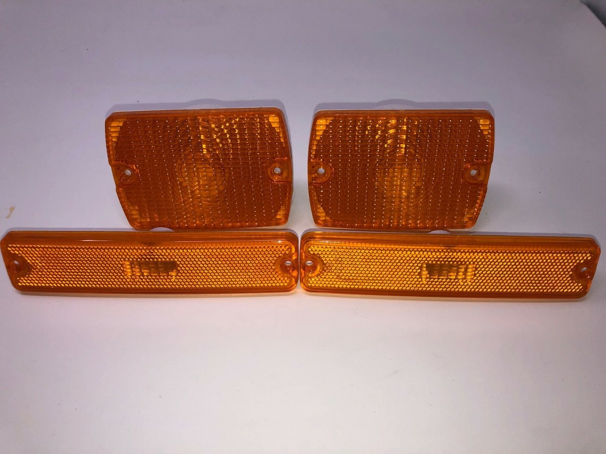 Jeep Wrangler YJ 4 Lens Kit, 2 turn signal / 2 side marker lenses