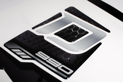 Tankpad pegatina panal gris negro protector contra arañazos compatible con KTM 990 Duke - Imagen 3 de 6