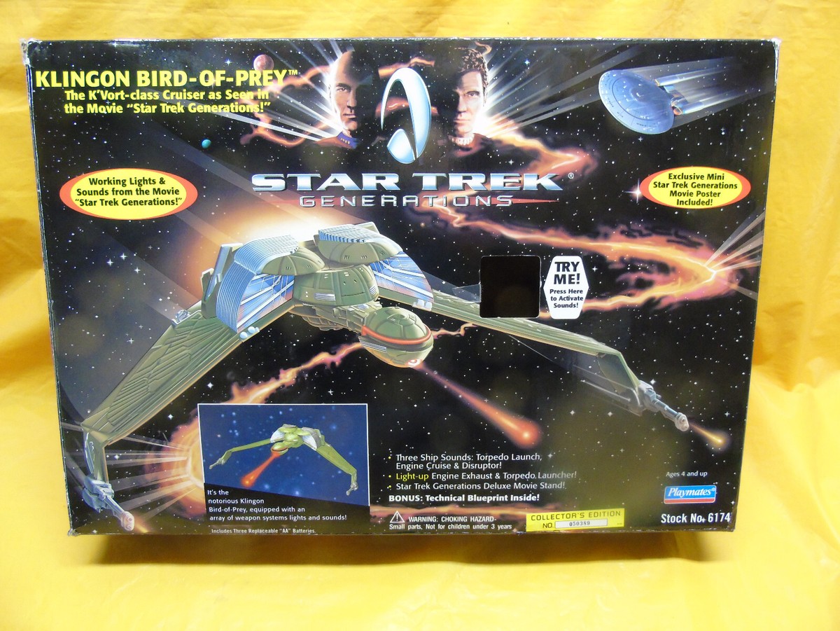 1994 Star Trek Generations Klingon Bird-Of-Prey #6174 Collectors