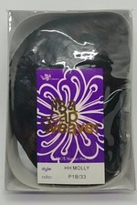 IT'S A WIG/CAP WEAVE 100% HUMAN HAIR 'MOLLY' #P1B/33 Short BLACK/RED WIG (B1-A9)