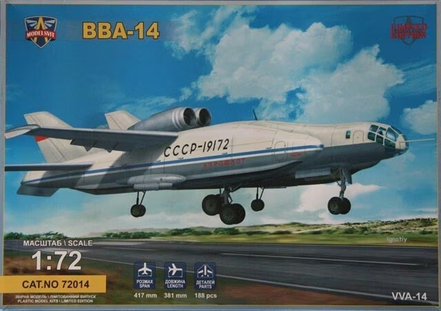 Modelsvit 72014 1:72nd scale Bartini-Beriev  VVA-14 Limited Edition