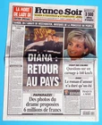 Journal FRANCE SOIR No. 16507, September 1, 1997, Princess Diana.