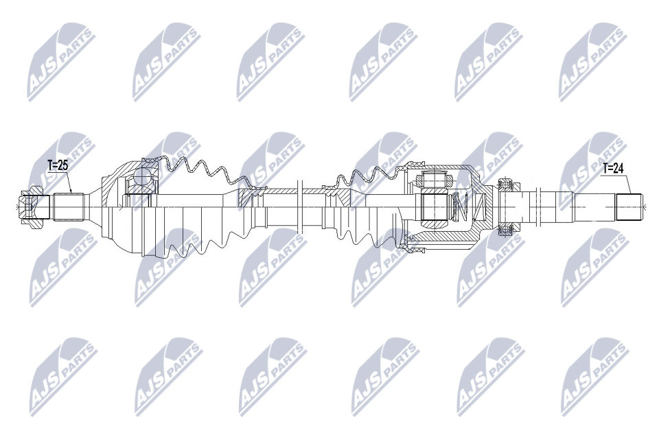 NPW-CT-105 NTY Drive Shaft for CITROËN