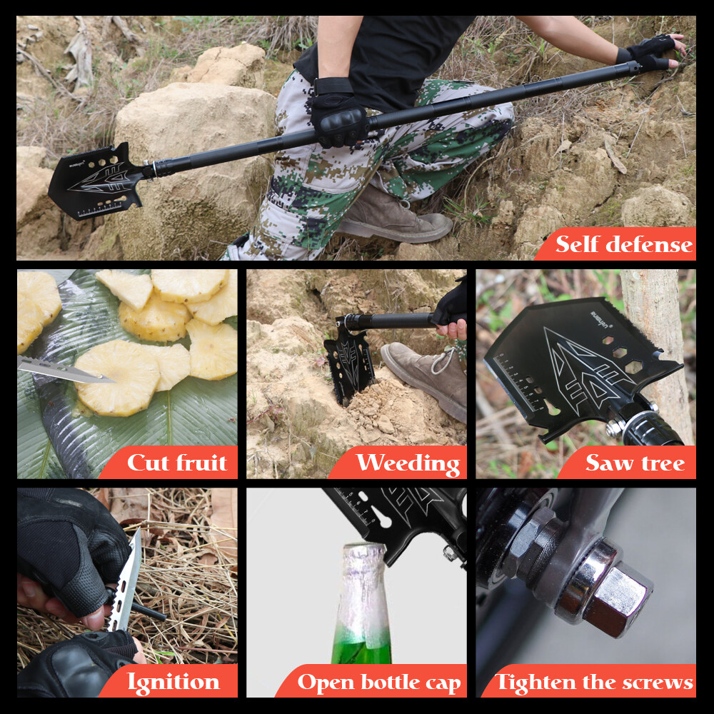 Outdoor Camping Military Folding Shovel Hunting Survival Tactical Emergency Gear