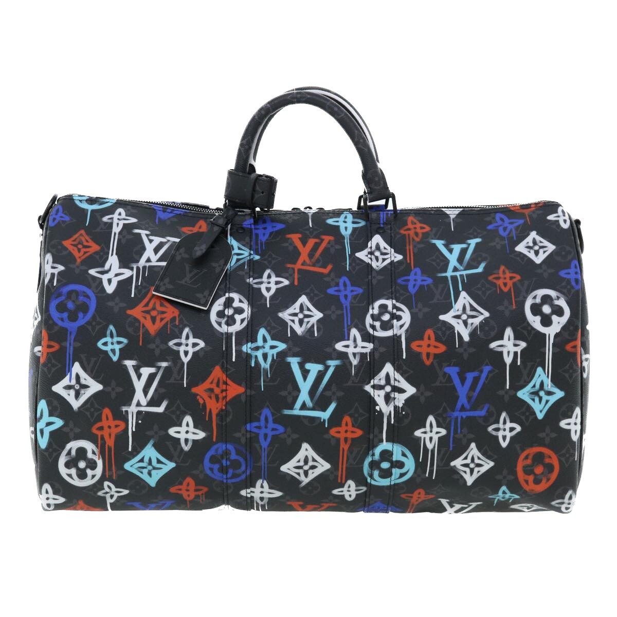 LOUIS VUITTON Monogram Eclipse Keepall Bandouliere 50 Boston 