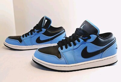 Size 10.5 Mens - Nike Air Jordan 1 Low University Blue Black 