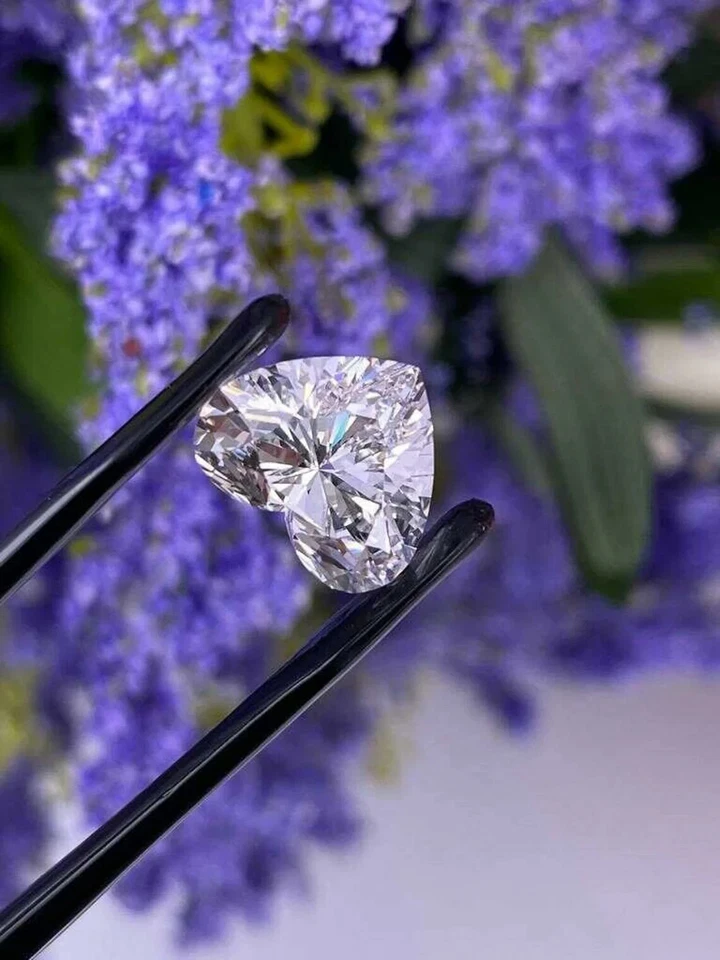 3 mm 4 mm 5 mm Heart Shape Cut Lab grown Diamond For Engagement Ring CVD Diamond - Image 3 of 4