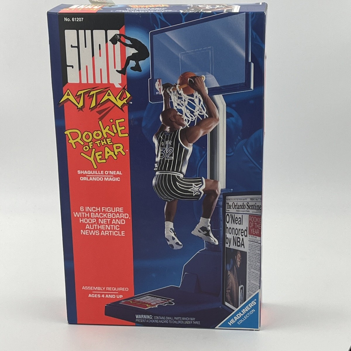 Shaquille O'Neal Shaq Attack Rookie of the Year Kenner 6