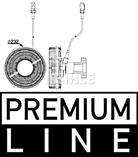 MAHLE Radiator Fan Clutch For CATERPILLAR 3592658 | eBay 