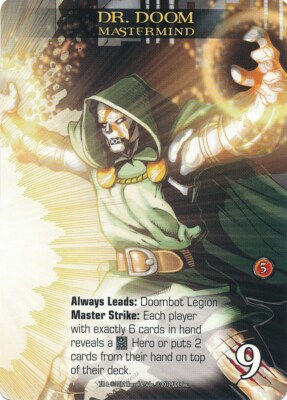 DR DOOM Upper Deck Marvel Legendary MASTERMIND TACTIC TREASURES OF LATVERIA