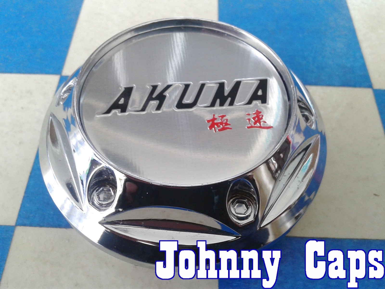 AKUMA Wheels CHROME Center Caps F-178 for Custom Wheels Single Pack
