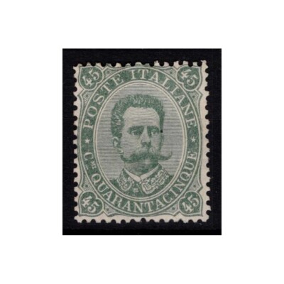 KINGDOM OF ITALY 1889 UMBERTO I 45 CENTS N.46 G.I MNH** CERT.