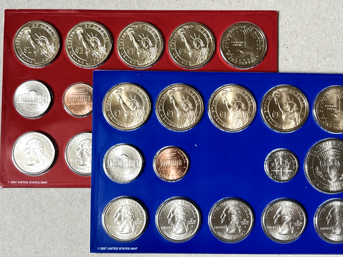 2007 US MINT UNCIRCULATED 28 COINS P&D SET SEALED - FREE SHIPPING